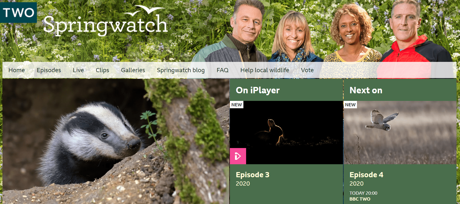 BBC springwatch website